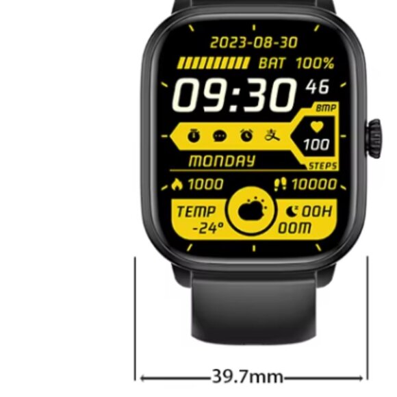 Black Fitness Tracker & Multifunctional Smart Watch Unisex Style and Fit - Picture 12 of 16